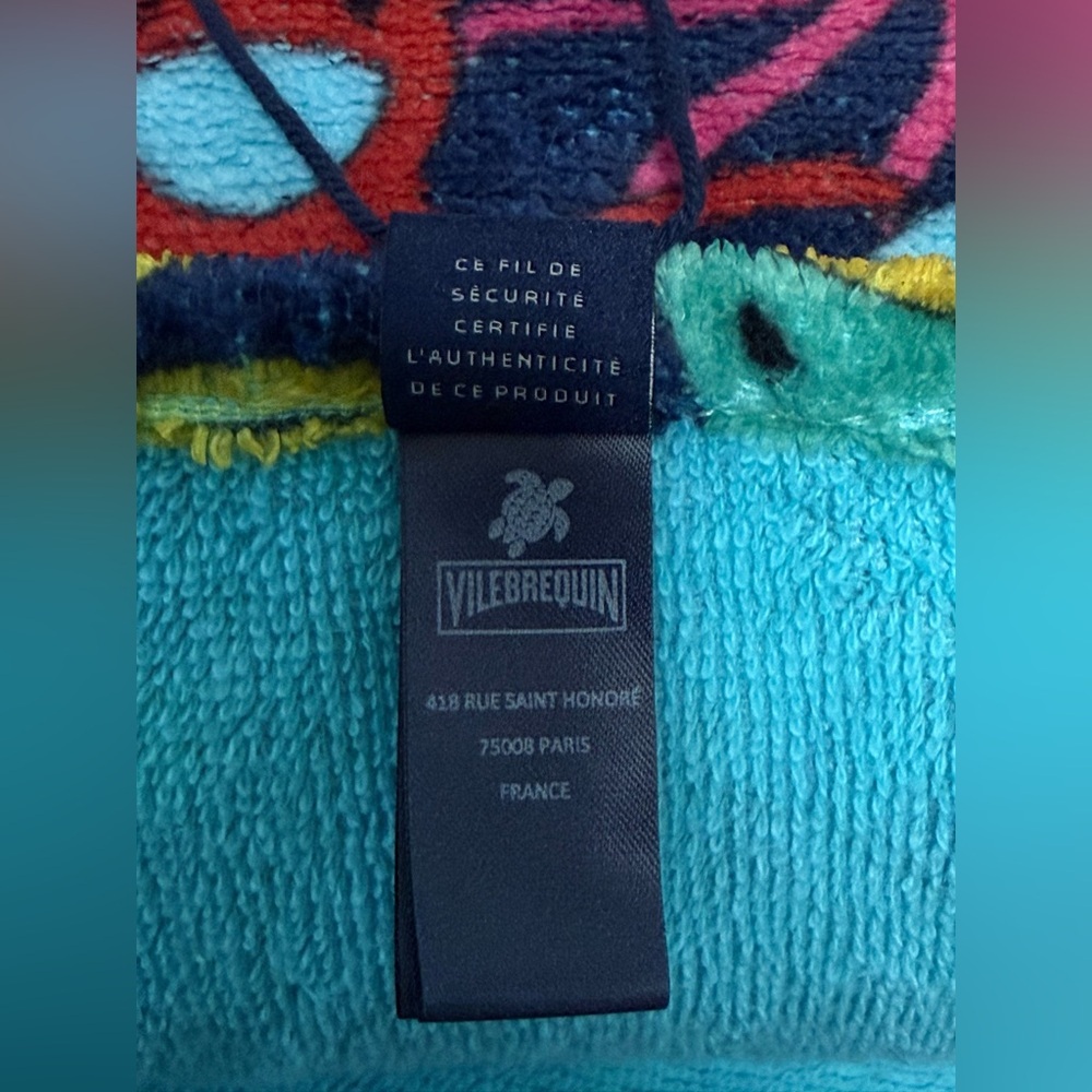 Vilebrequin Blue Marine Octopus Towel - Picture 7 of 7
